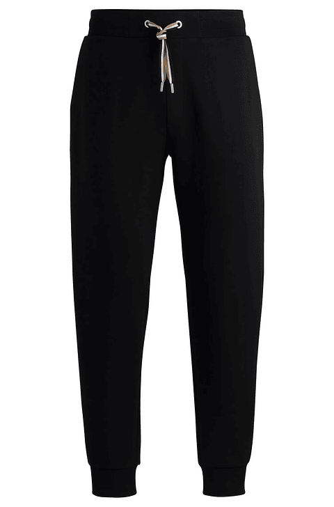 PANTALONES DE CHÁNDAL DE ALGODÓN CON LOGO APILADO PANTALONES RELAXED FIT HOMBRE