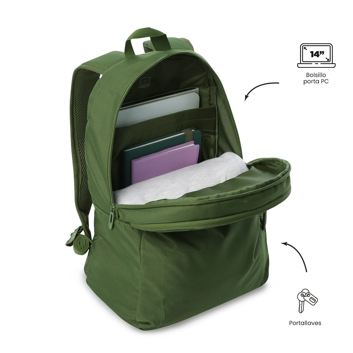 Morral Universitario Porta PC 14