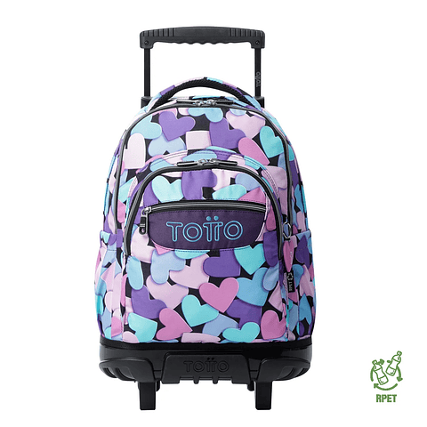 Maleta para Niña con ruedas Porta PC 15.4" Renglón Glitter Rosado