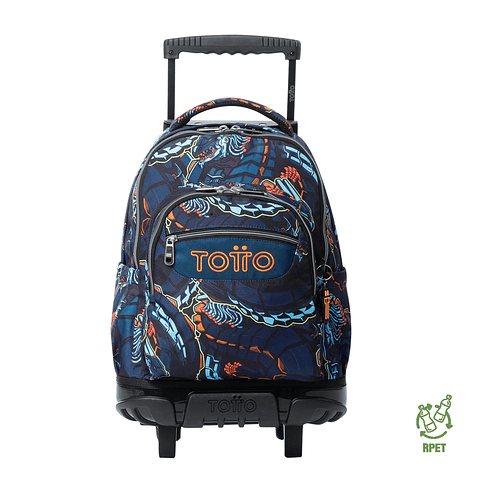 Morral Ruedas Niño Porta PC 15.4" Bomper Renglon Azul