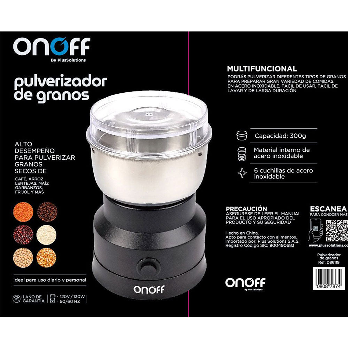 Pulverizador de Granos 300 gr / OnOff 3