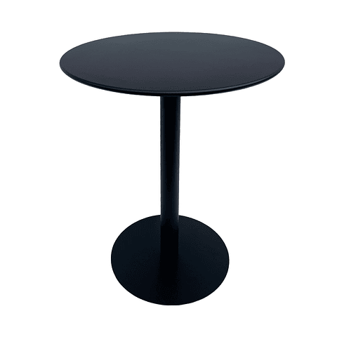 Mesa Metálica Redonda Barcelona Negra