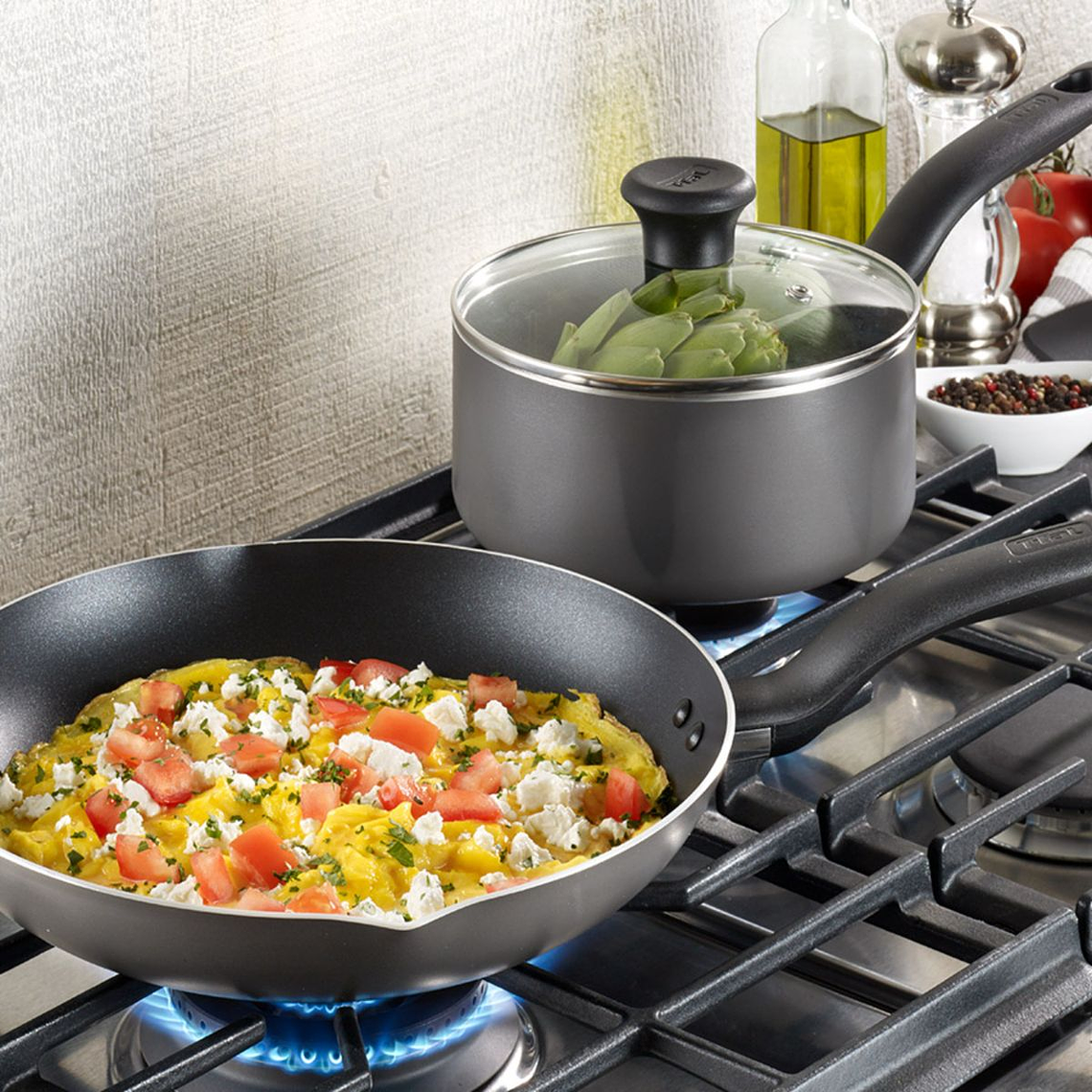 Batería TEFAL Initiatives 10 Piezas Negra 6