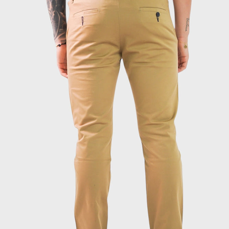 Dril Hombres Tailored Oscar De La Renta Khaki 3