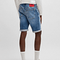 SHORTS TAPERED FIT EN CÓMODO DENIM ELÁSTICO AZUL HOMBRE - Miniatura 2