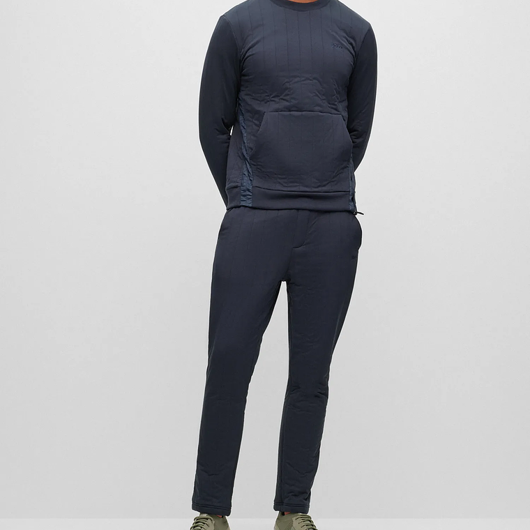 BUZO REGULAR FIT DE PUNTO GUATEADO EN VERTICAL HOMBRE 1