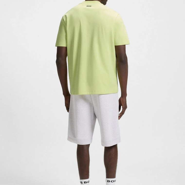 CAMISETA RELAXED FIT CON LOGO ESTAMPADO EN MALLA INSPIRADO EN EL TENIS PLAYERA RELAXED FIT HOMBRE 3