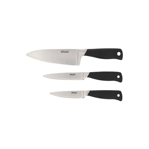 Set 3 Cuchillos (Pelar, Multiusos, Chef) IMUSA Talent Master