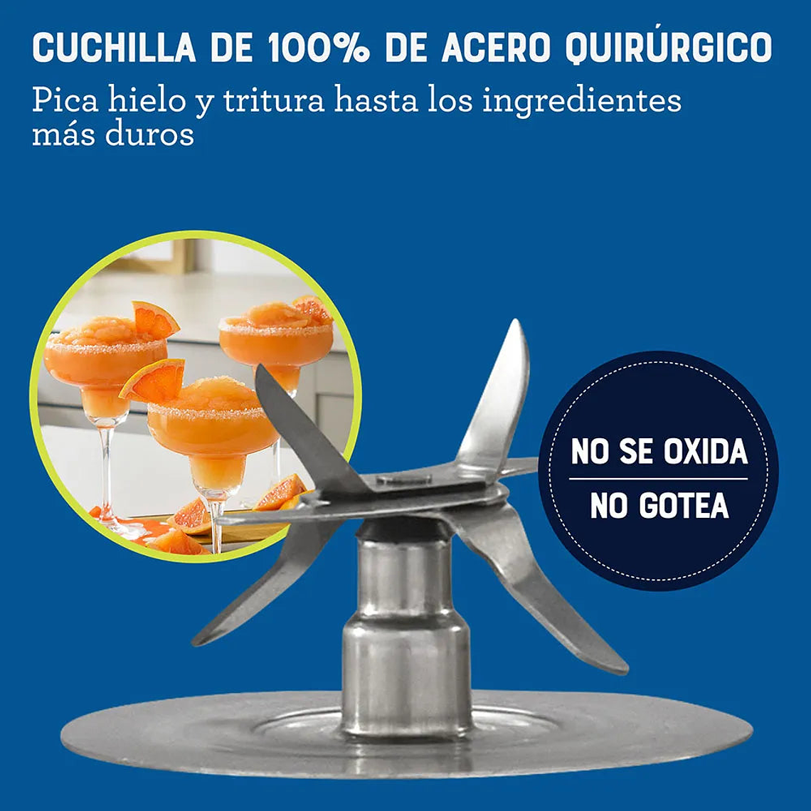 Licuadora Xpert Series™ + Blend-N-Go Niquelada / Oster 10