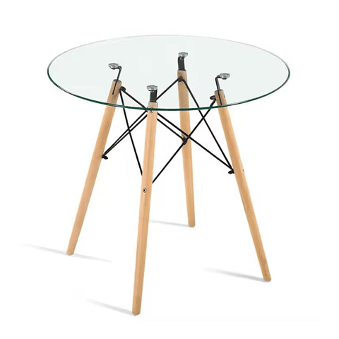 Mesa Roma Redonda en Vidrio