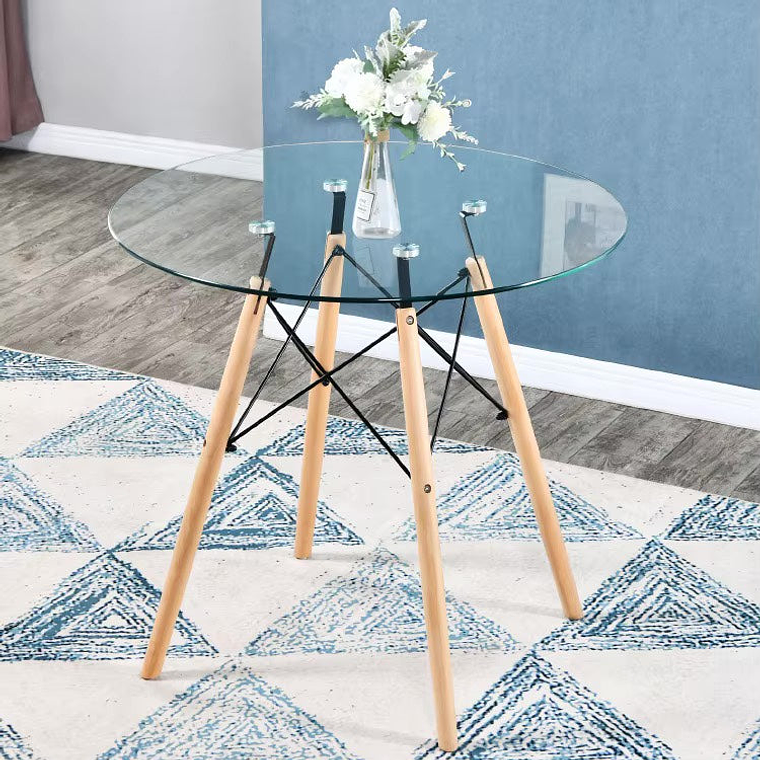 Mesa Roma Redonda en Vidrio 3