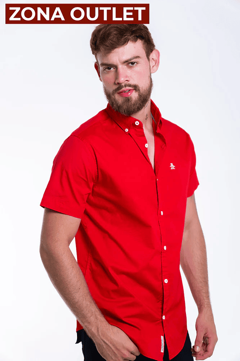 Camisa Hombre Manga Corta Penguin