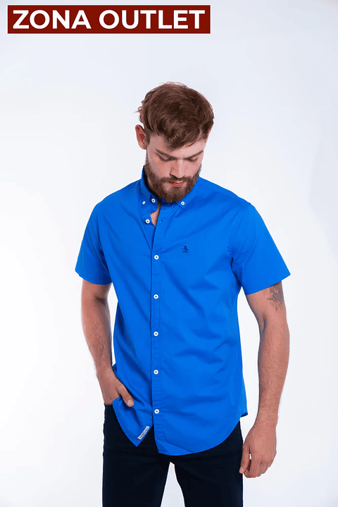 Camisa Hombre Manga Corta Penguin