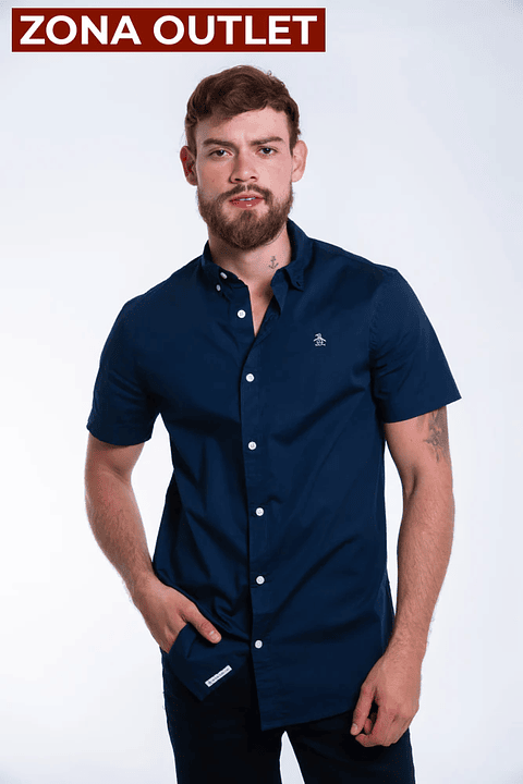 Camisa Hombre Manga Corta Penguin