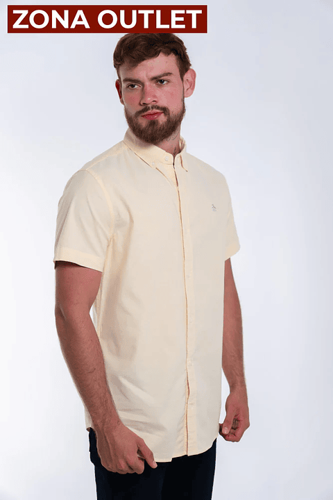 Camisa Hombre Manga Corta Penguin Oxford