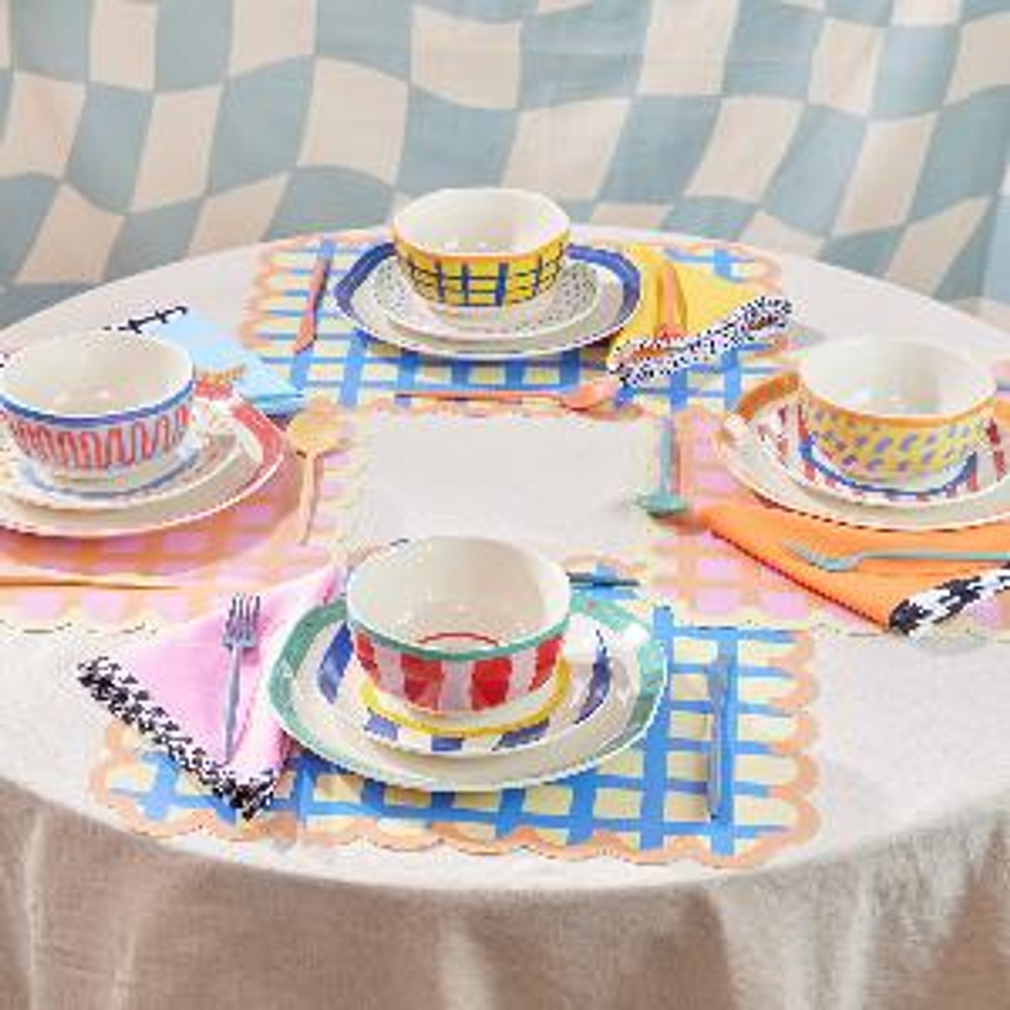 Vajilla Corona Mensajes de Poder By Jose & Cami 4 Puestos 12 Piezas 3