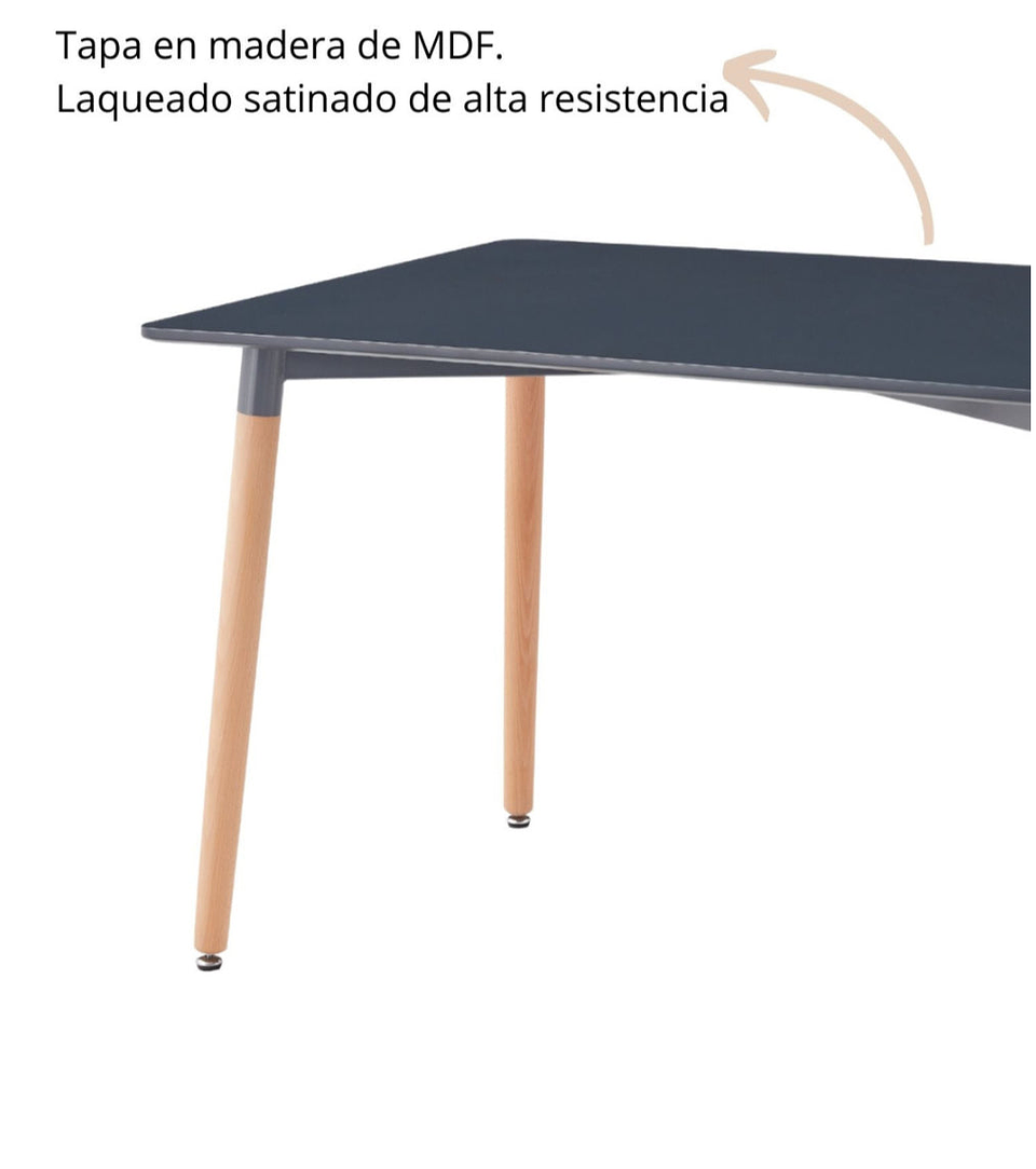 Mesa Roma blanca Rectangular 9