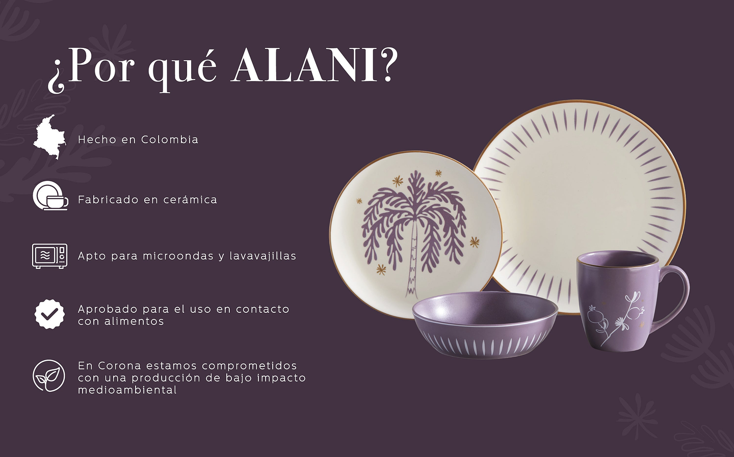 Vajilla Corona Alani 4 Puestos 16 Piezas 4