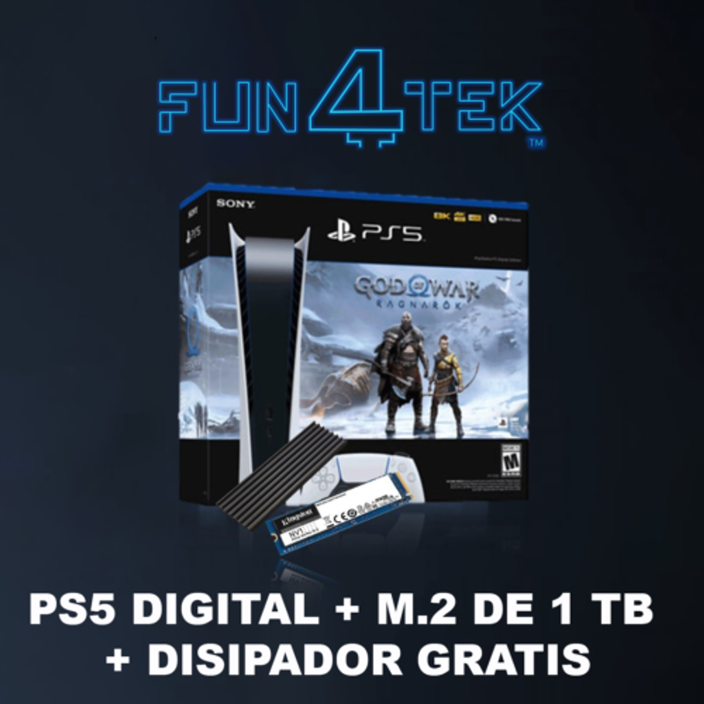 PlayStation 5 con Lector de Discos + M.2 de 2 Tb 4