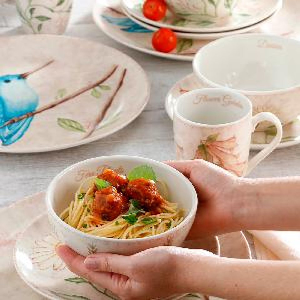 Vajilla Corona Lovely Garden 4 puestos 16 piezas 4