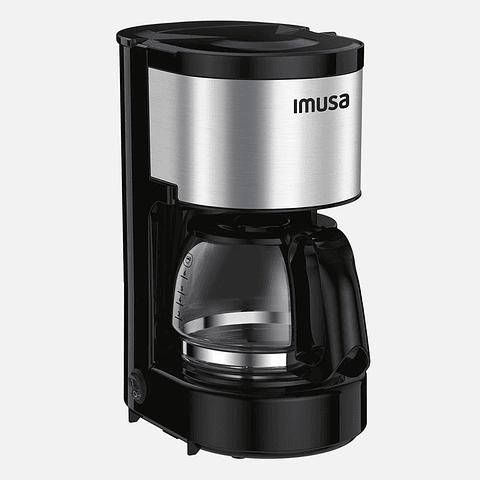 Cafetera IMUSA Perfecta Inox 6 Tazas Negro