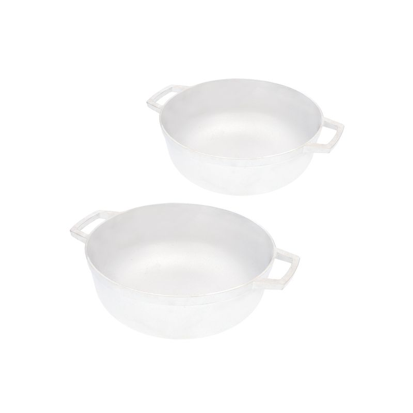 Set de 2 Calderos IMUSA Natural 22- 24 cm Tapa de Vidrio 1