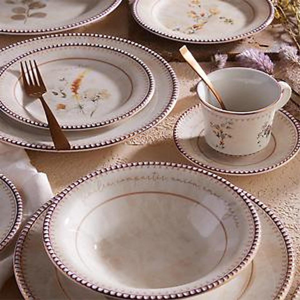 Vajilla Corona Amorette 4 Puestos 20 Piezas 2