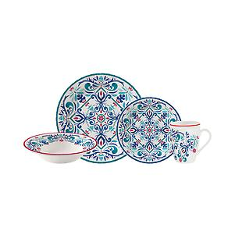 Vajilla Corona Antonella 4 puestos 16 piezas 1