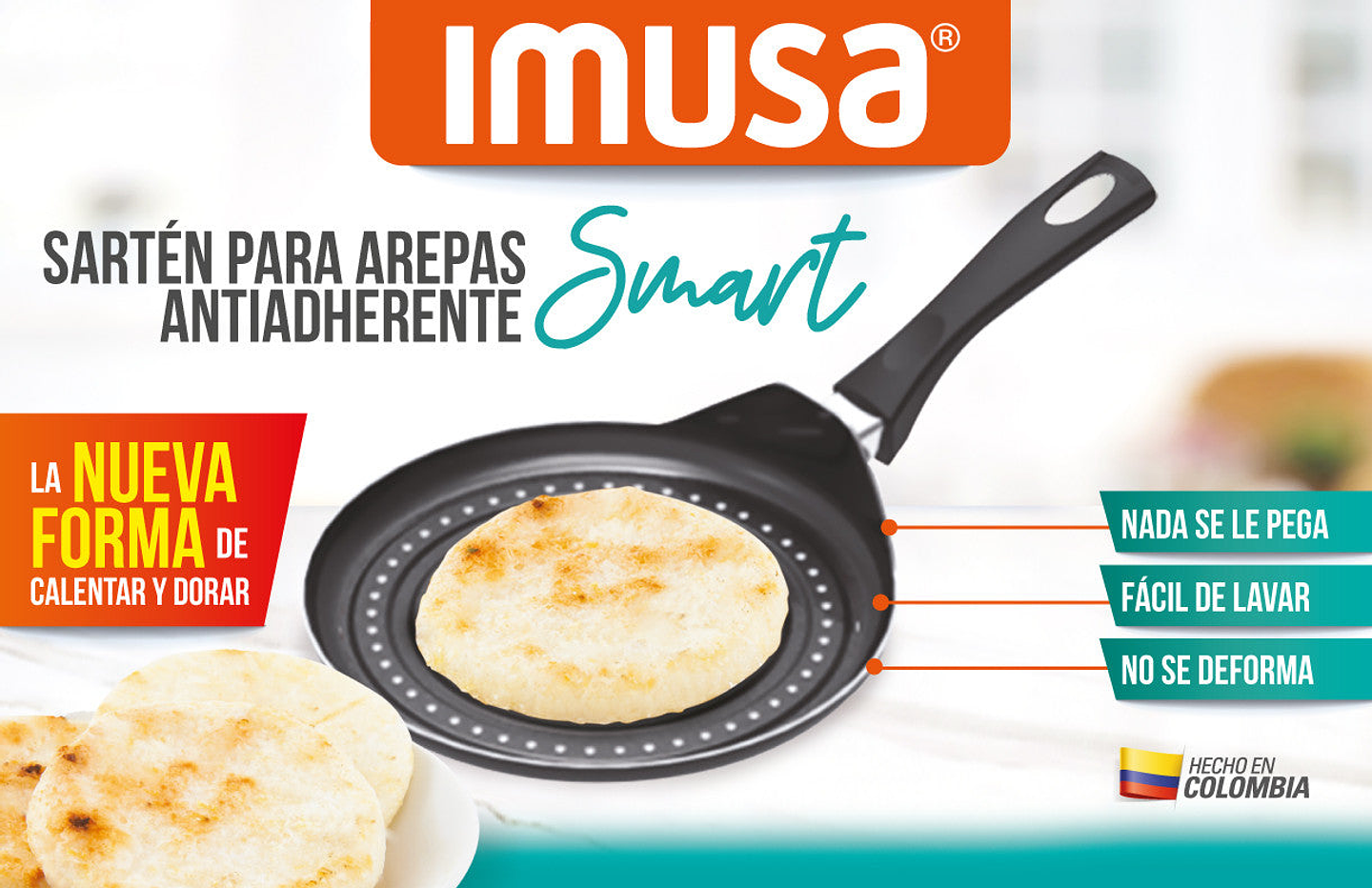 Sartén para Arepas Smart Antiadherente / Imusa 3