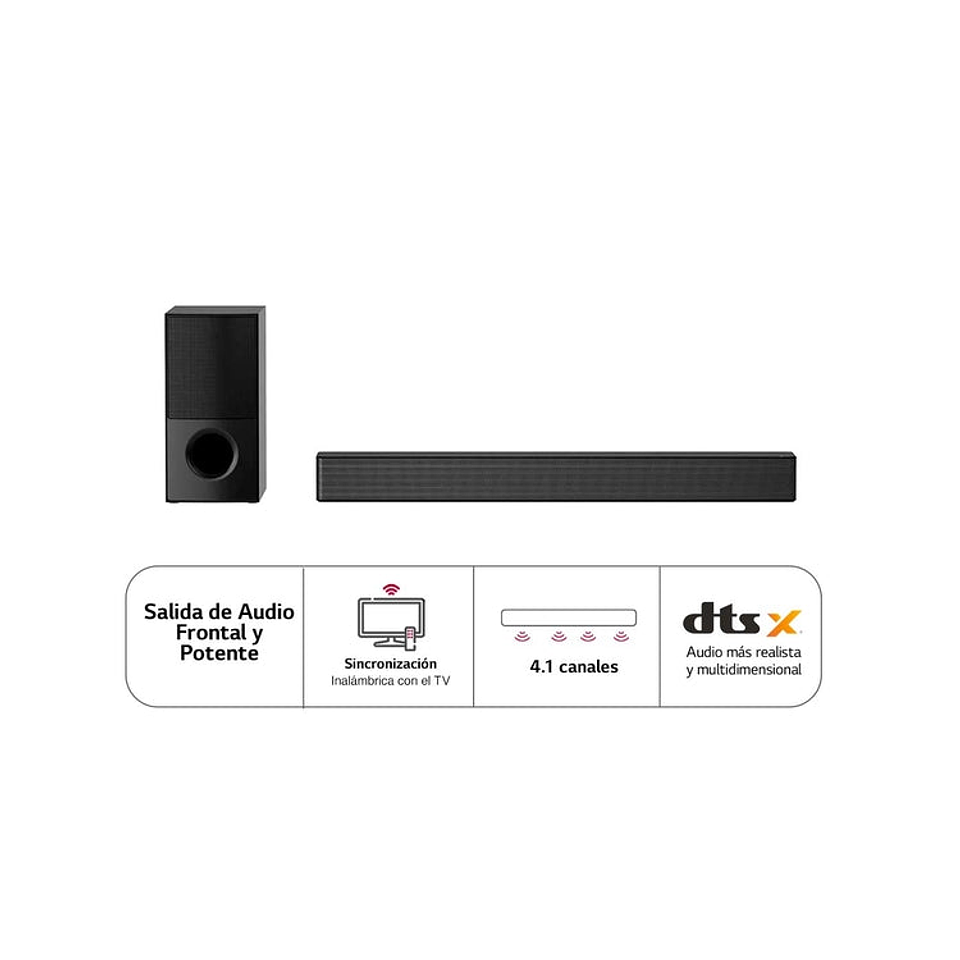 Barra de Sonido LG SNH5 Negro 6