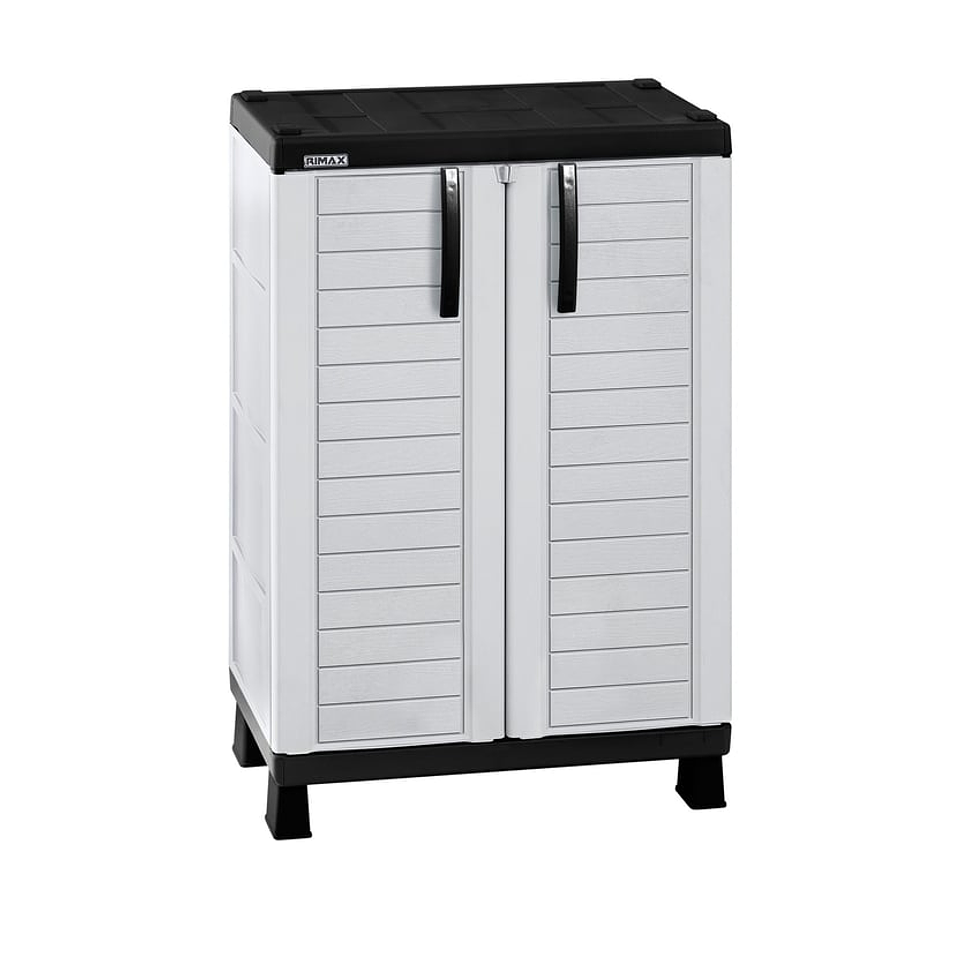 Armario Mediano Barú Gris Hielo- Negro 1