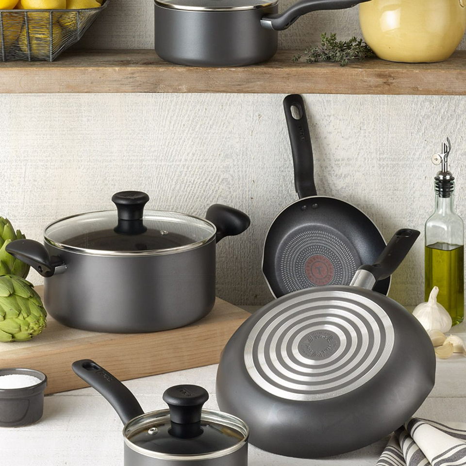 Batería TEFAL Initiatives 10 Piezas Negra 4