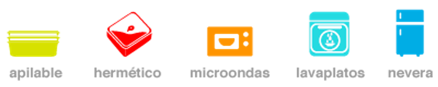 Recipiente Para Alimentos Con Clips N° 3 / Polimes 5