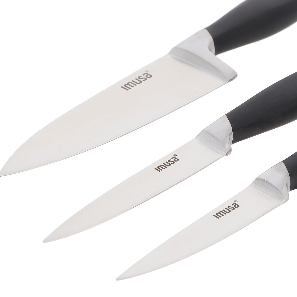 Set 3 Cuchillos (Pelar, Multiusos, Chef) IMUSA Talent Master 2