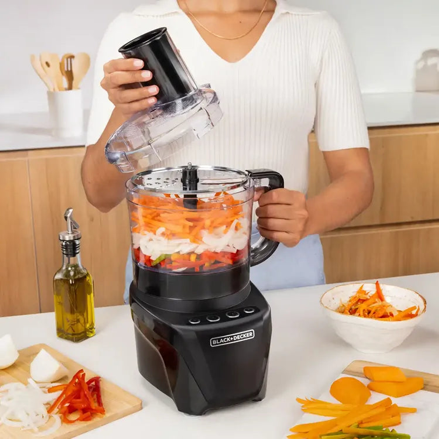 Procesador de Alimentos 8 Tazas Negro / Black + Decker 4