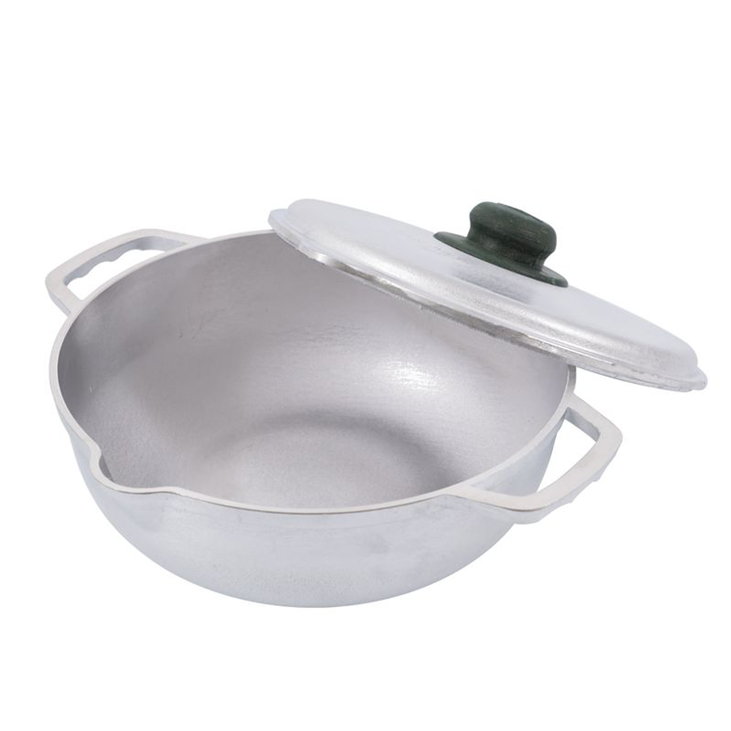 Caldero Redondo UNIVERSAL 24 centímetros, Con vertedero/ Tapa Fundida/ Aluminio/ Pomo Ecológico/ Sistema Cortagotas/ Freir/ Arroces/ Sopas y Caldos 1