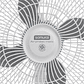 Ventilador SAMURAI AirProtect Maxx 2 en 1 Blanco - Miniatura 5