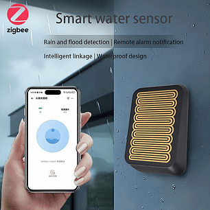 Sensor de lluvia inteligente eWelink Zigbee para detección de lluvia inalámbrica al aire libre con diseño impermeable, requiere concentrador Zigbee, Control de conexión