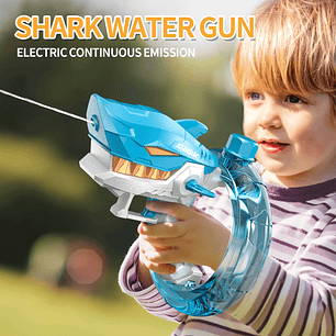 2024 novedad de verano pistola de agua eléctrica para adultos y niños pistolas de chorro automáticas de tiburón juguetes pistolas de agua de alta presión juguetes al aire libre regalo