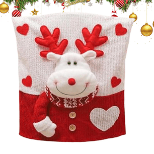 Fundas navideñas para sillas, funda de ambiente festivo, cómodas fundas navideñas para sillas para el hogar, el lugar de trabajo, cocina, comedor, universidad