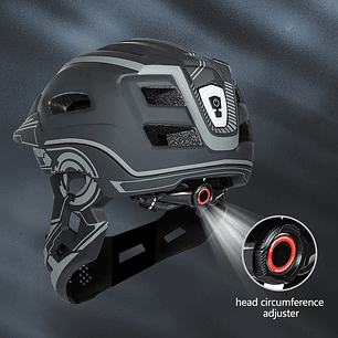 Eastinear-casco de cara completa para niños, desmontable, deportes al aire libre, patinaje sobre ruedas, monopatín, montar, sombrero de seguridad con luz trasera