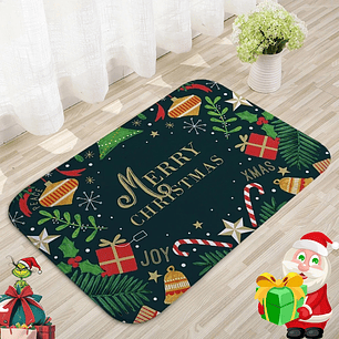 Alfombra navideña para puerta, alfombra para exteriores de Papá Noel, adornos navideños para el hogar, adorno navideño de Navidad 2025, Año Nuevo 2026