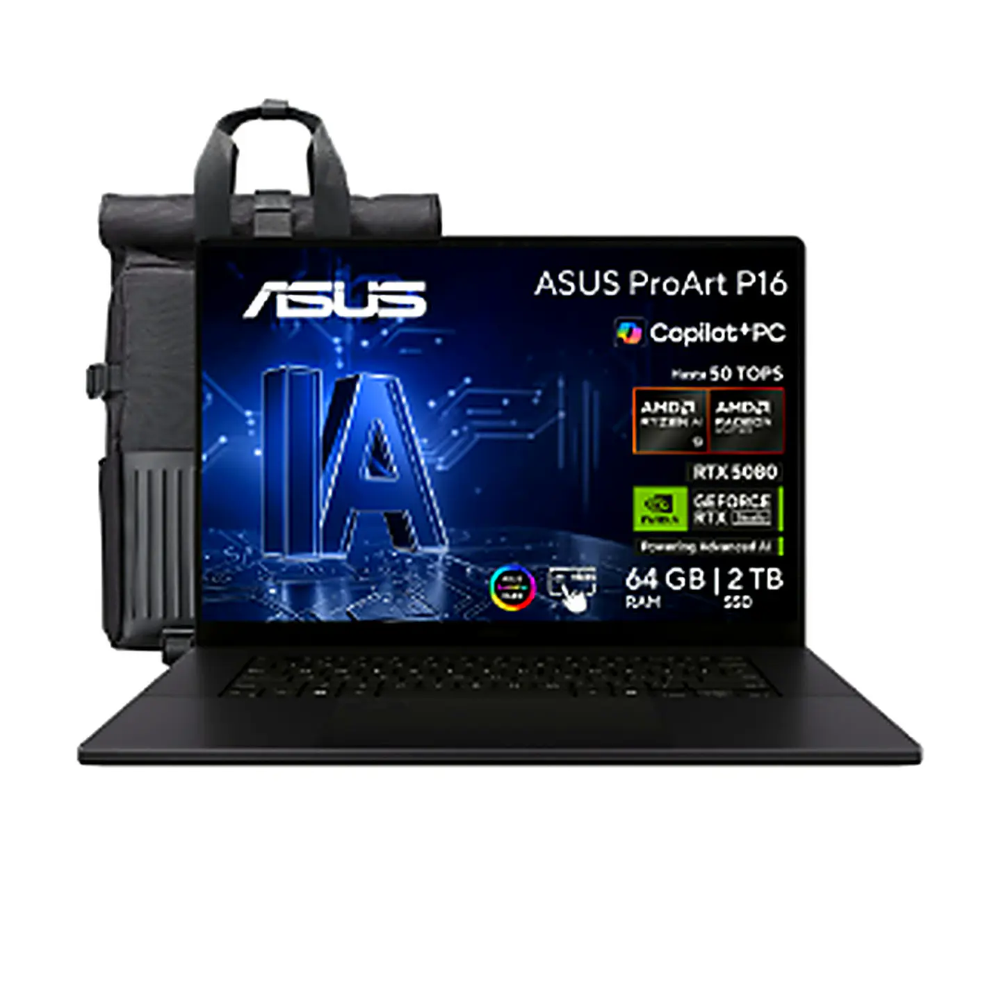 ASUS ProArt H7606WW Laptop AMD Ryzen AI 9 HX 370 64GB LPDDR5X 2TB SSD PCIe Gen4 1