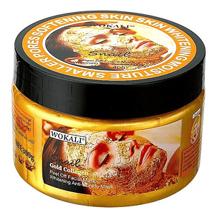 Mascarilla Facial Colágeno Dorada Wokali 