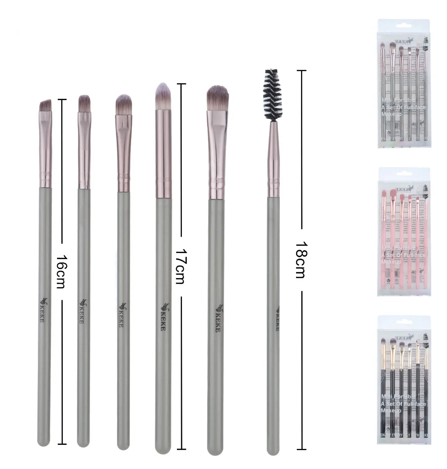 set de 6 brochas ojos 1