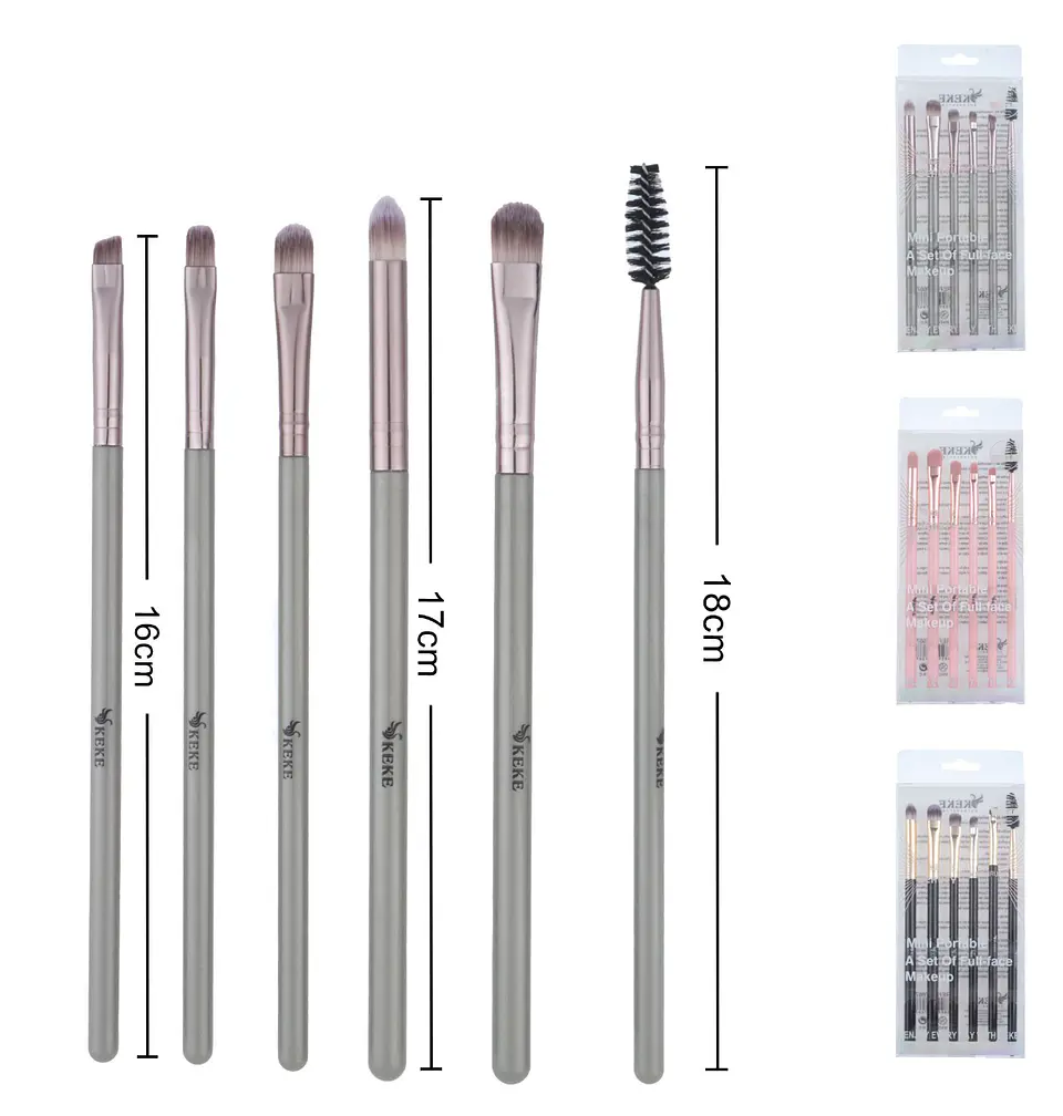 set de 6 brochas ojos 1