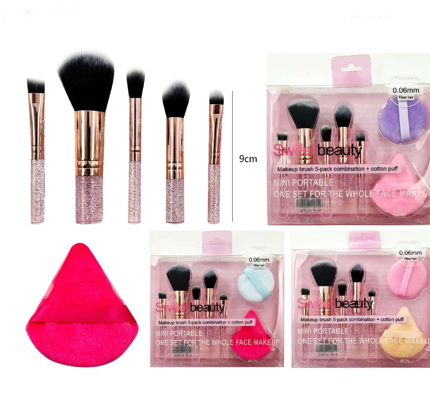 set 5 brochas +borla 1
