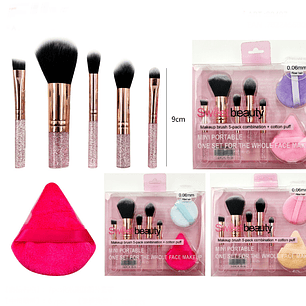 set 5 brochas +borla