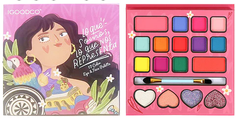 PALETA DE SOMBRAS NIÑA ROSADA