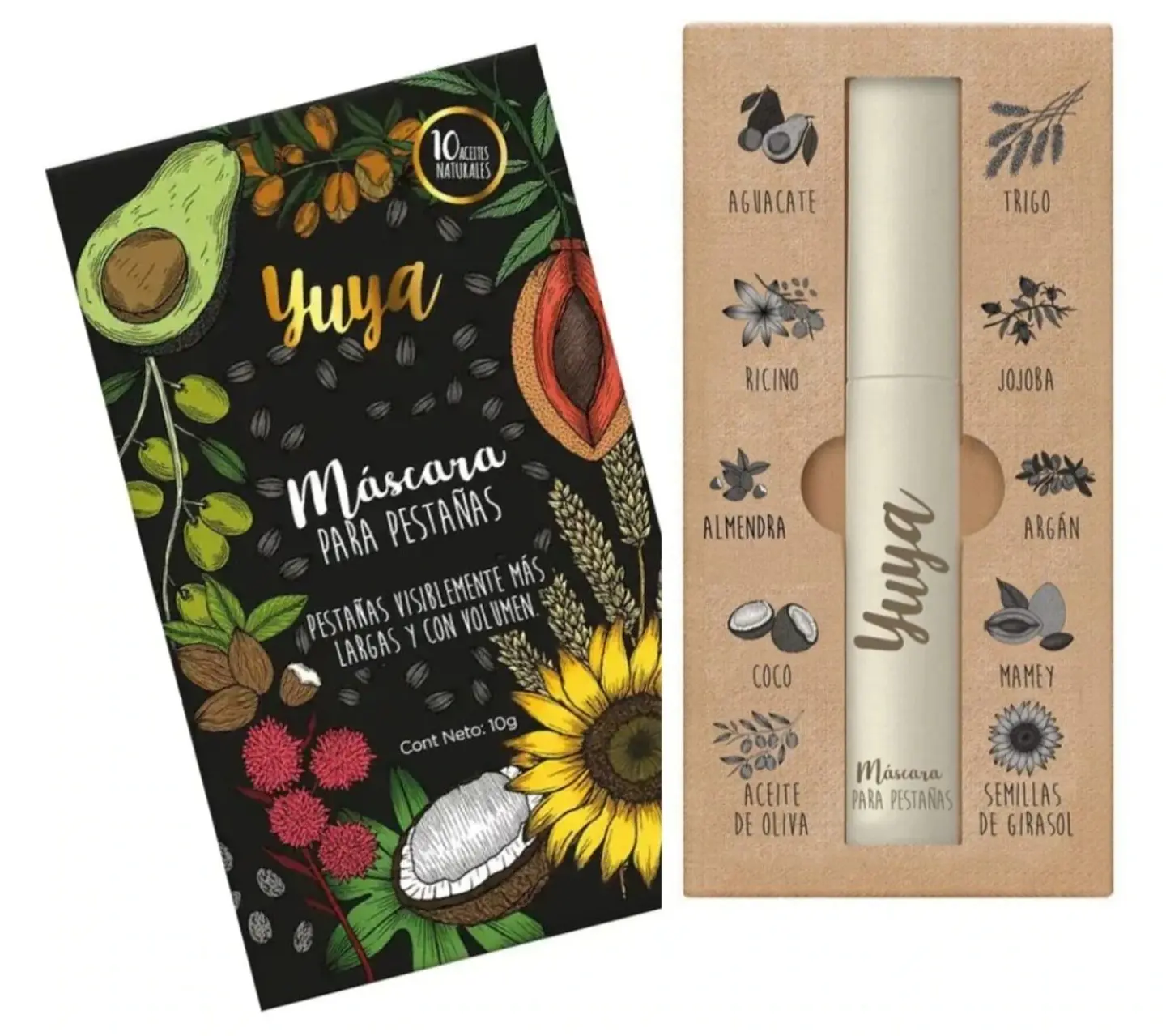 Máscara De Pestañas Yuya 10 aceites 1